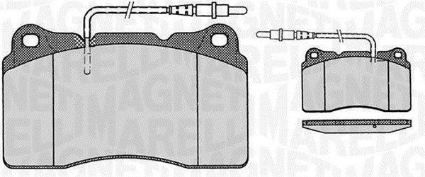 MAGNETI MARELLI Комплект тормозных колодок, дисковый тормоз 363916060498